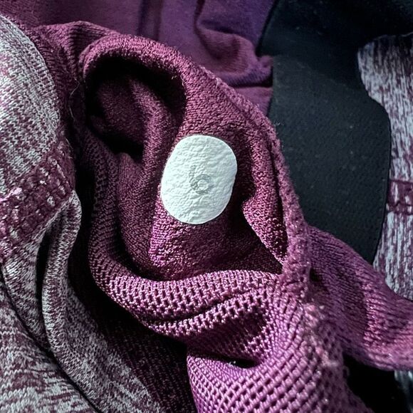 Lululemon Longline Bra Tank Size 6 Color Block Burgundy - Picture 5 of 5